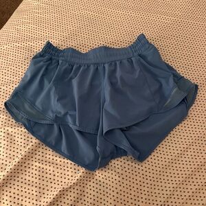 Blue Lululemon hotty hot Shorts